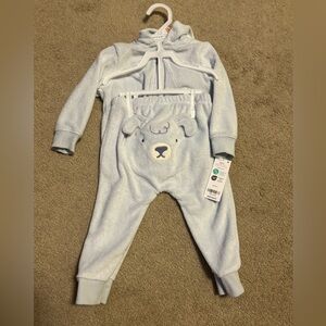 Carter's Light Blue Bear Matching Set